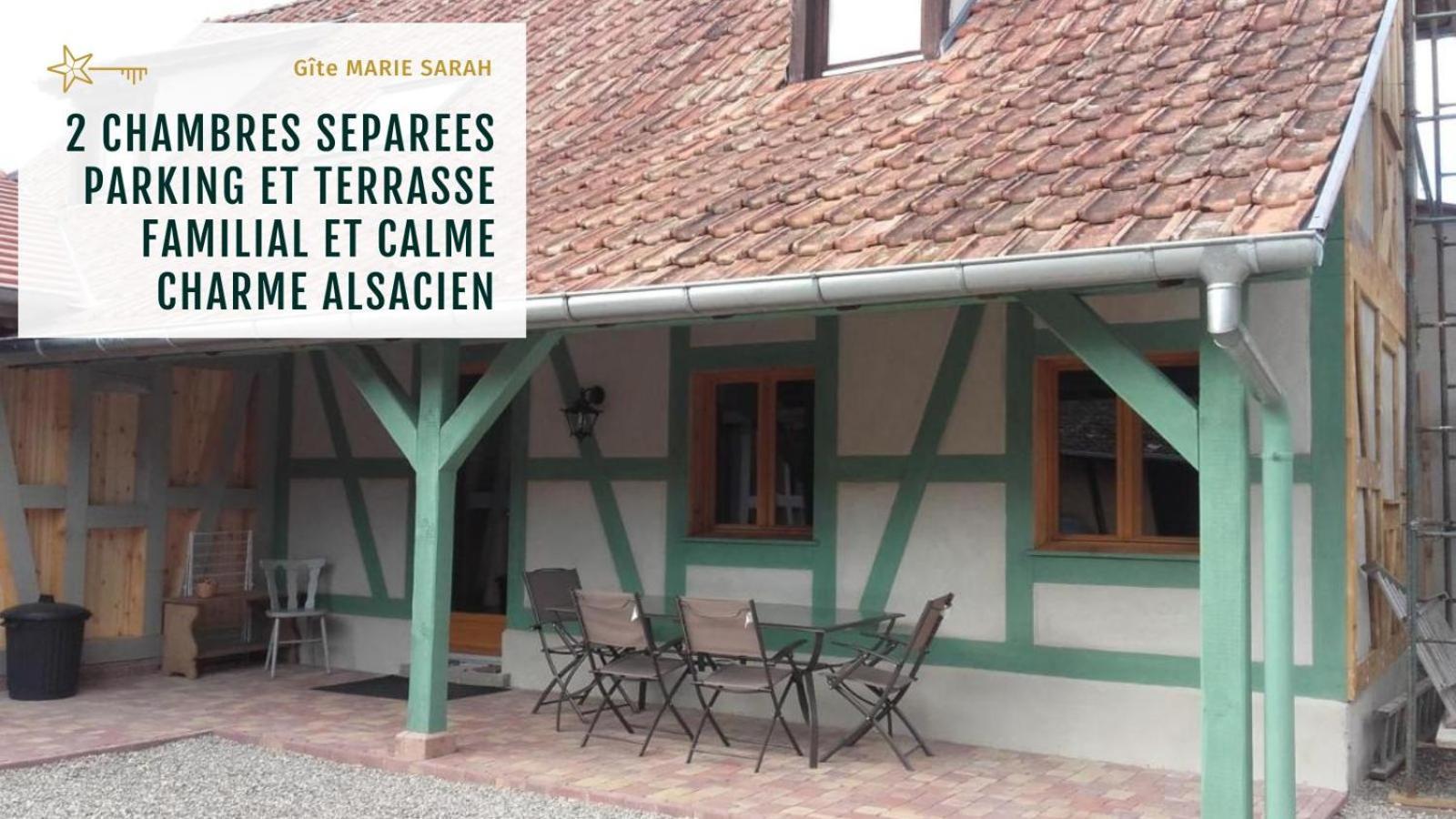 Gite Chez Marie-Sarah Petite Maison Calme Parking Ebersheim Bagian luar foto
